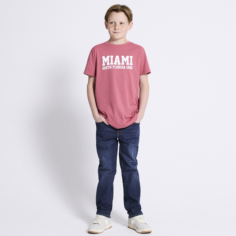 Printed tee "Thomas star" Soft red
